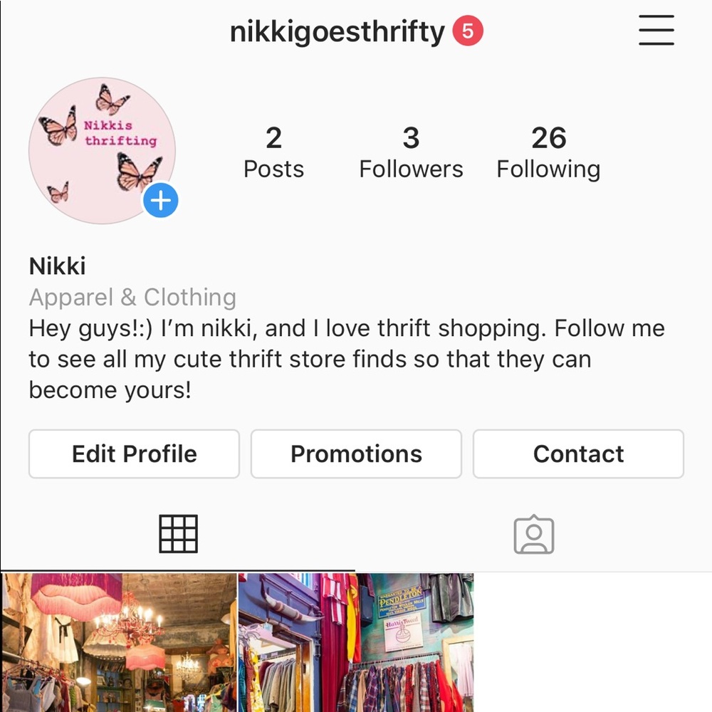 Self promotion Instagram account